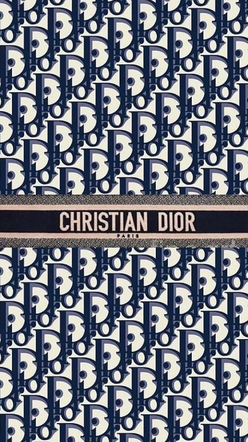 Christian Dior Pattern Wallpaper Background