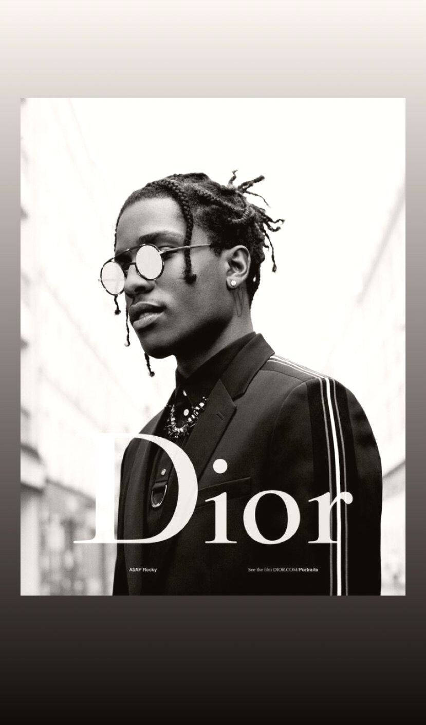 Christian Dior Poster Of A$ap Rocky