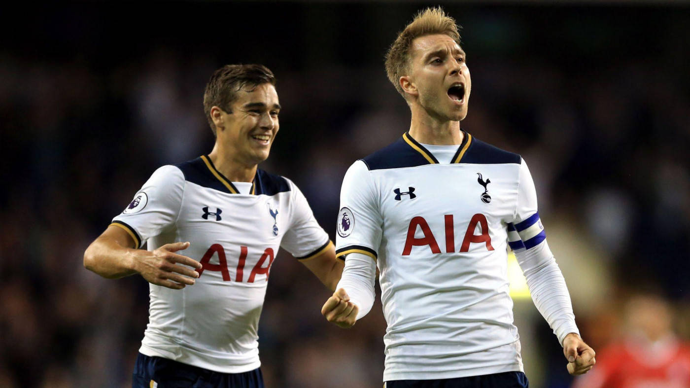 Christian Eriksen Cheering Excitedly