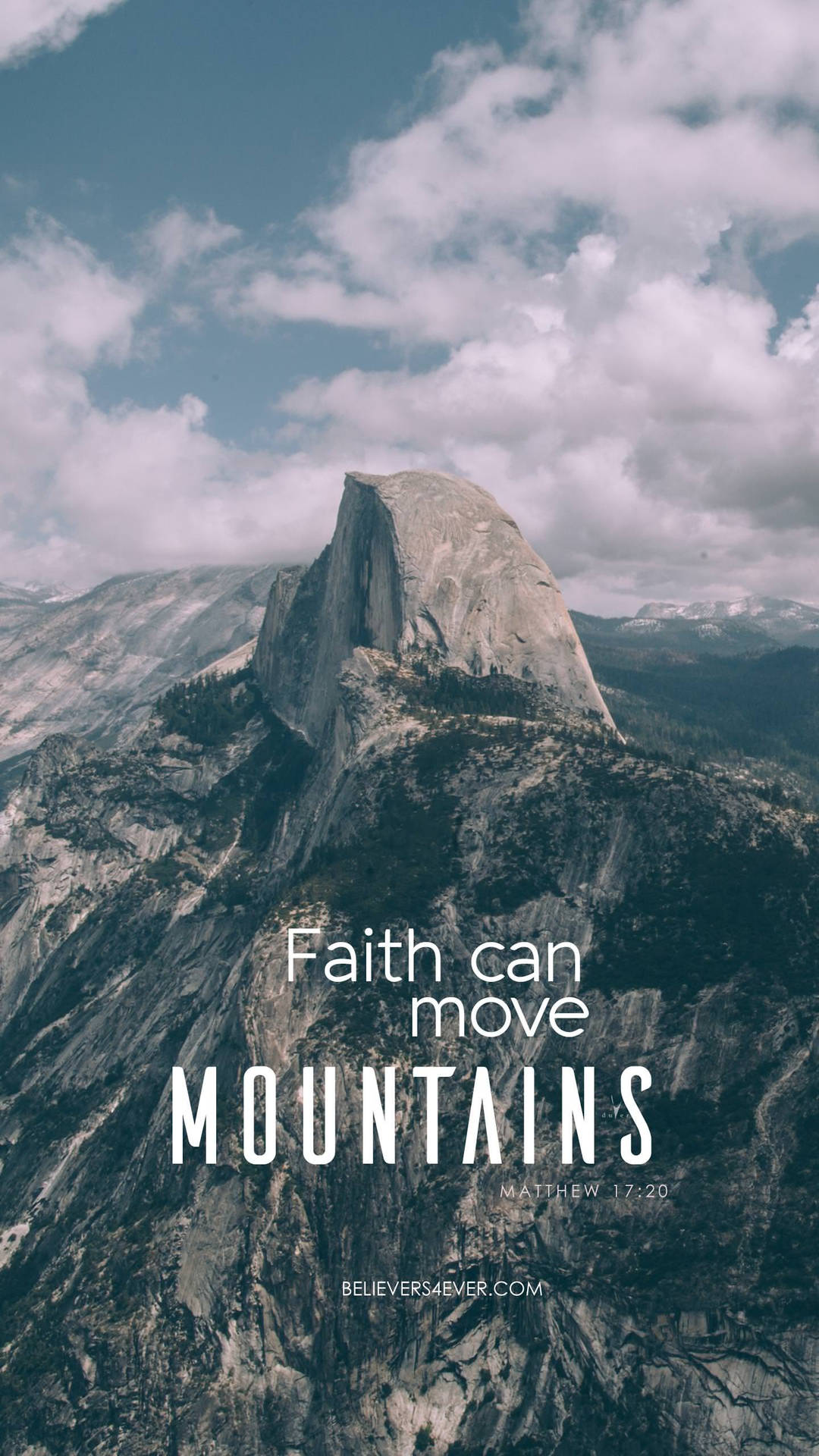 Christian Iphone Faith Can Move Mountains Background