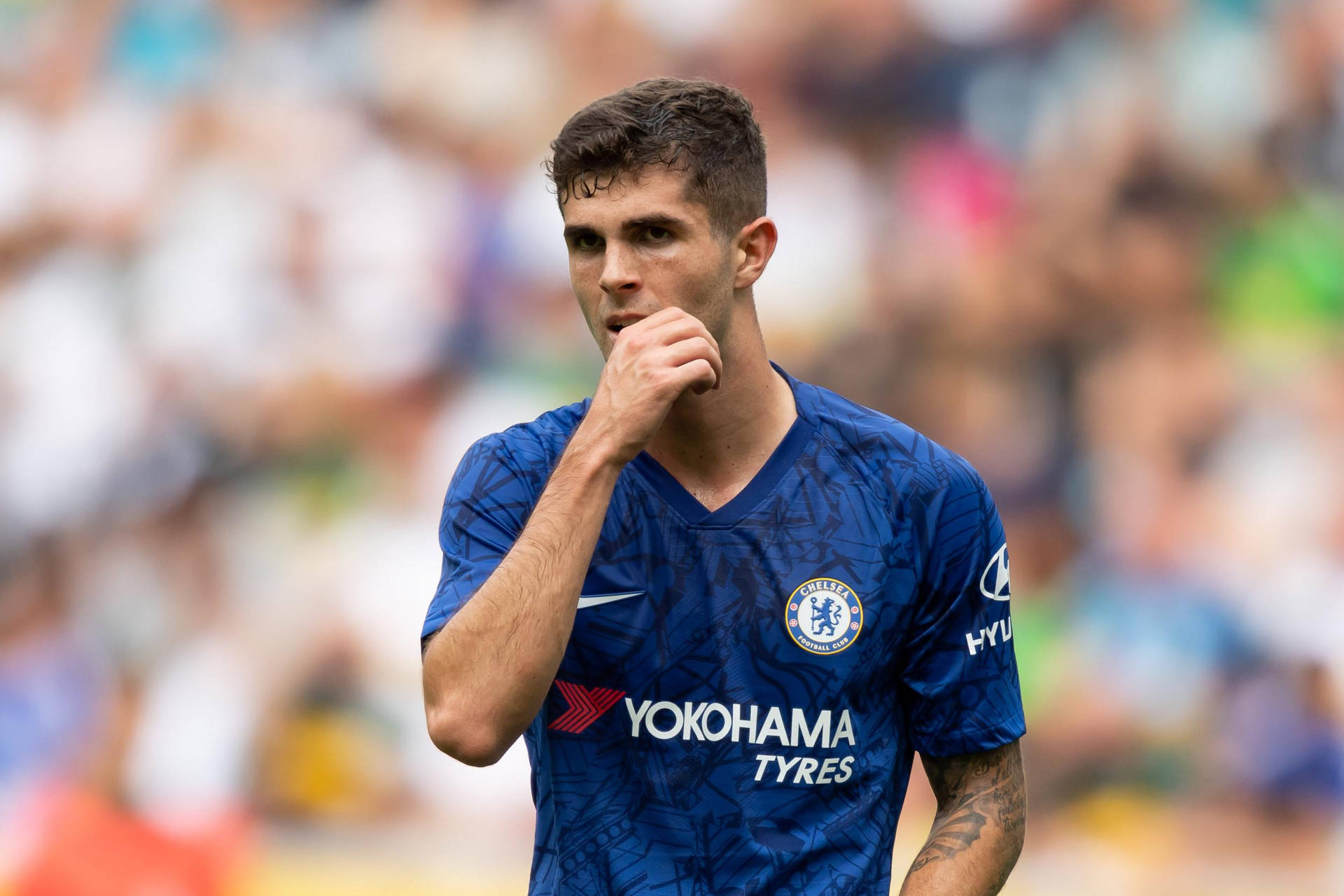 Christian Pulisic Wiping Face
