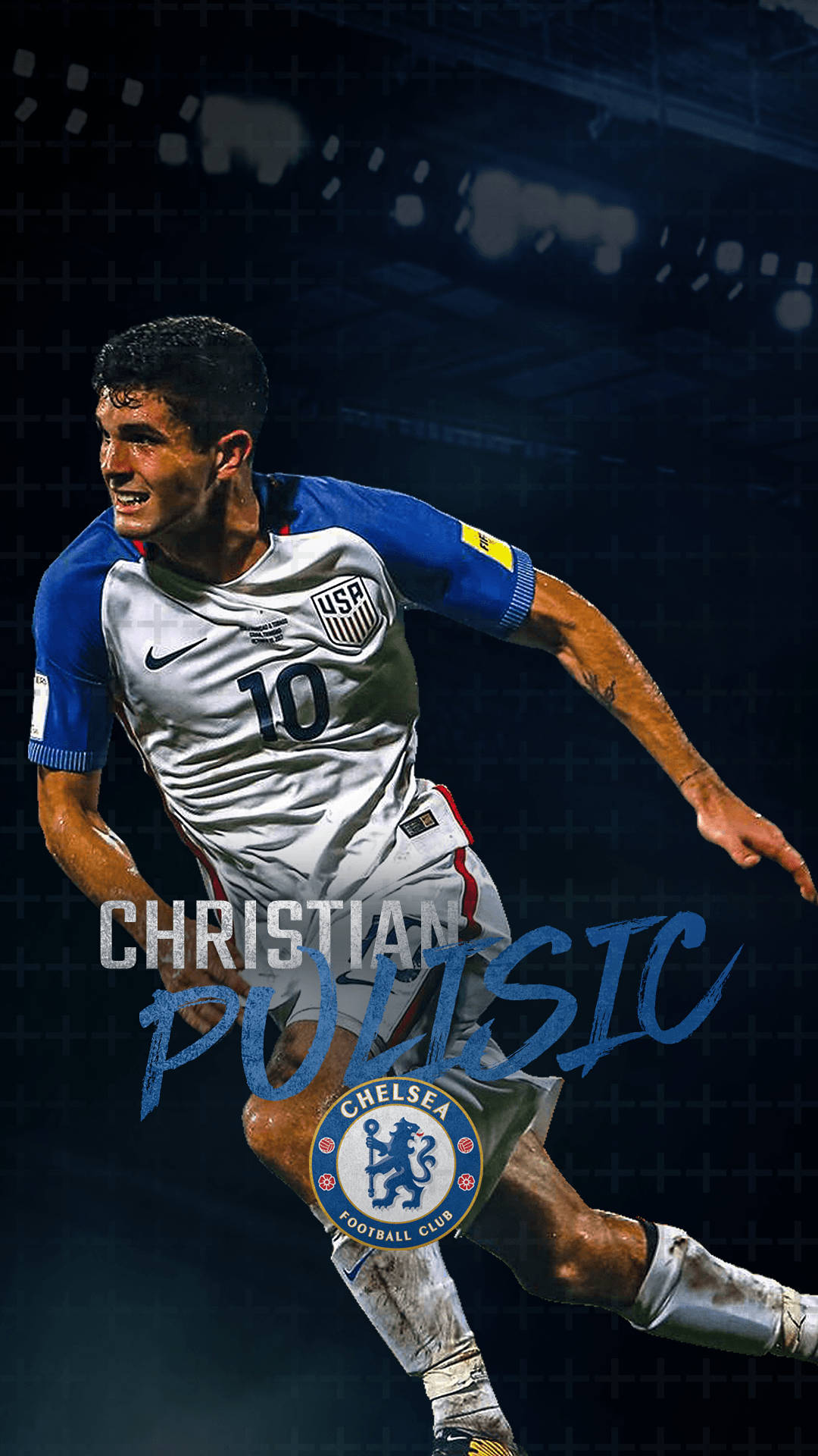 Christian Pulisic With Name Background