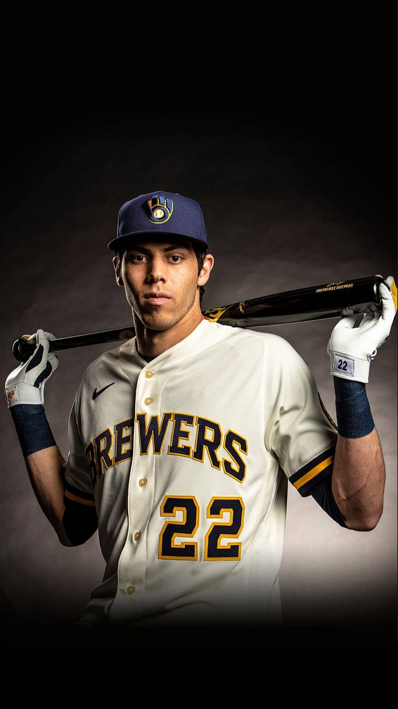 Christian Yelich Brewers 22 Background