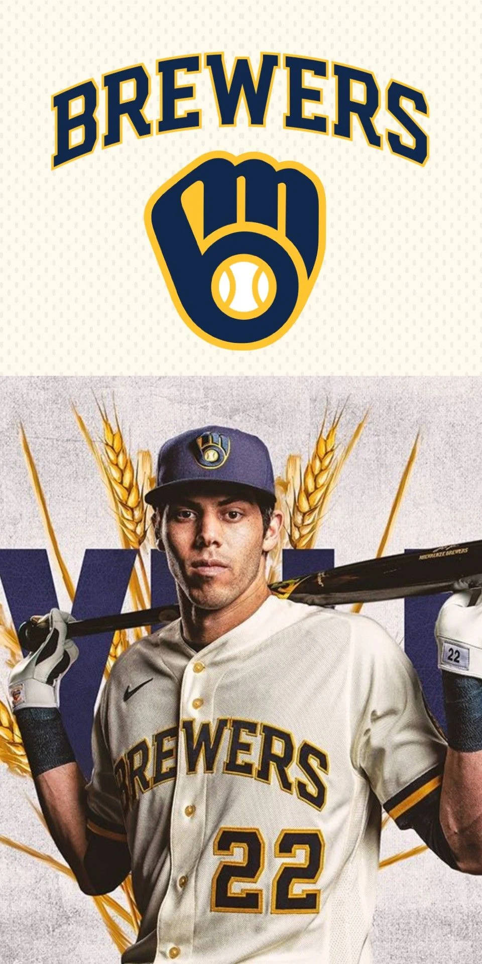 Christian Yelich Brewers Poster Background