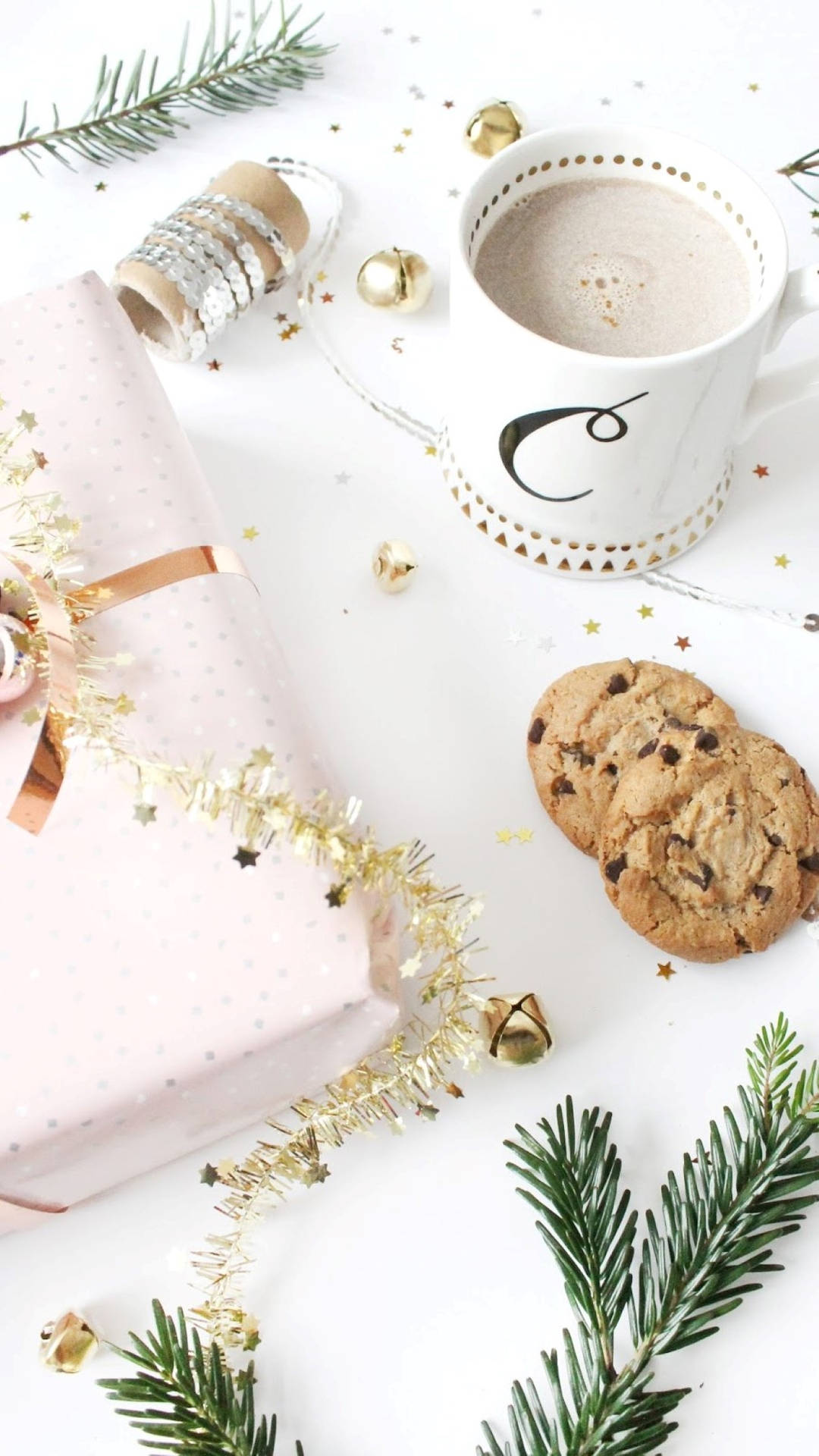 Christmas Aesthetic Cookies And Coffee