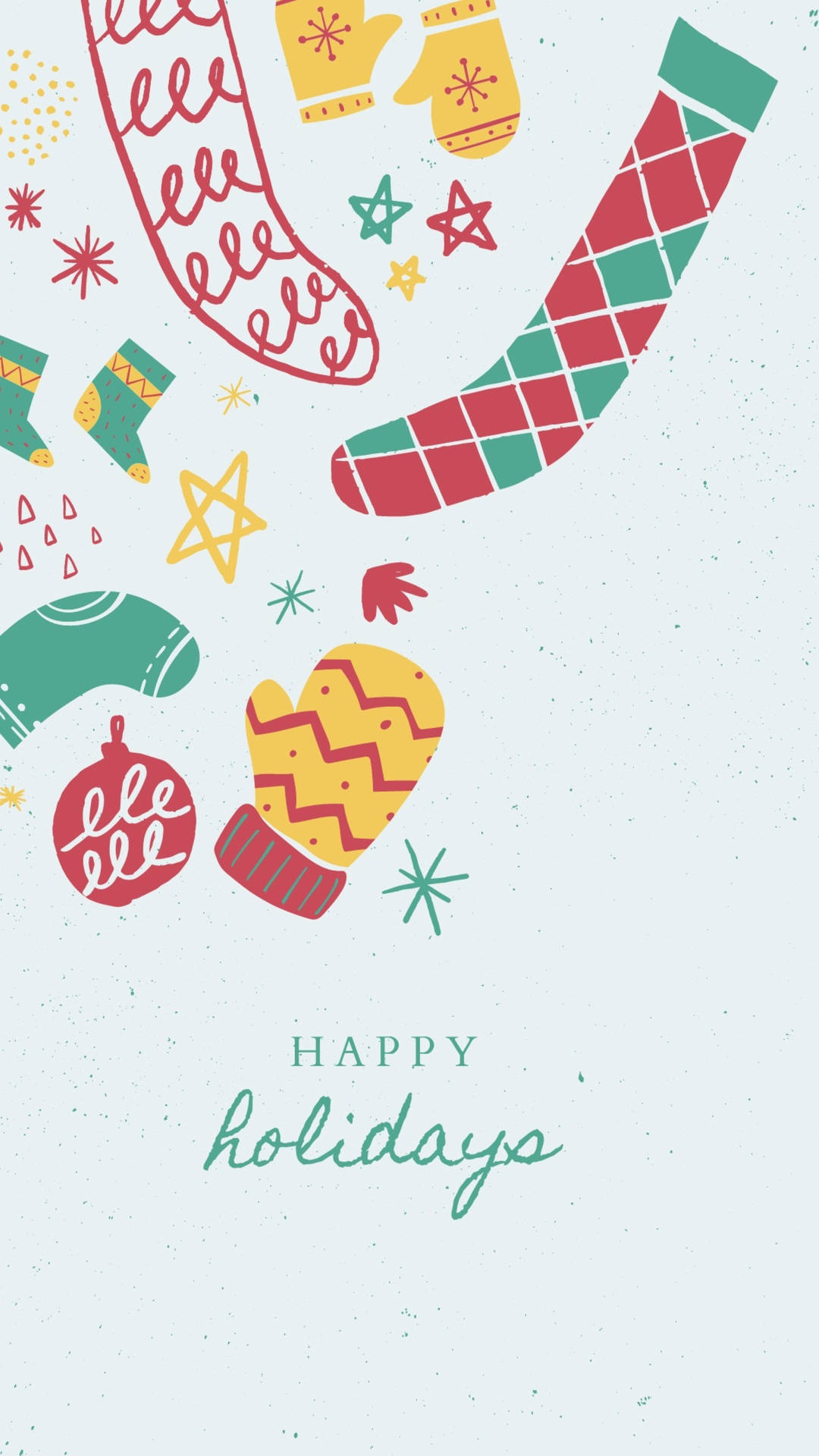 Christmas Aesthetic Happy Holidays Background