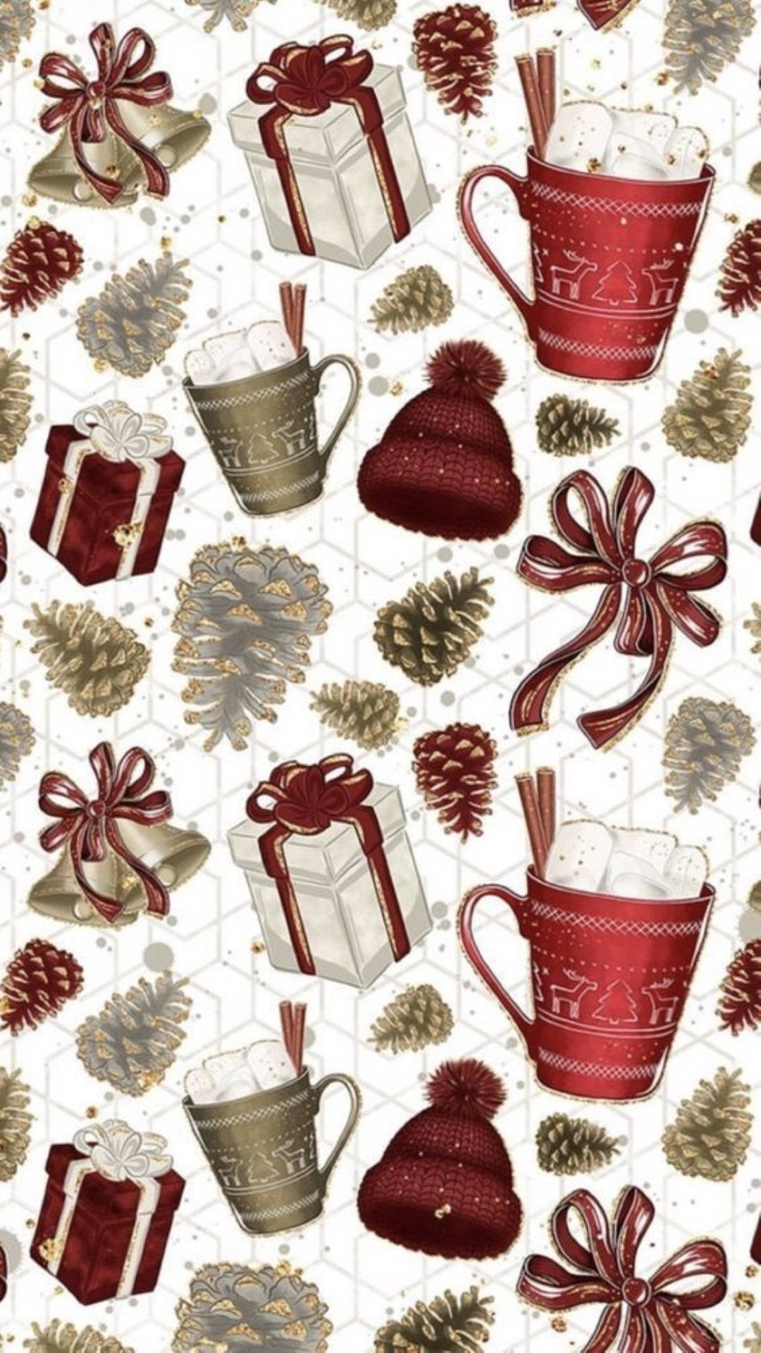 Christmas Aesthetic Holiday Decorative Art Background
