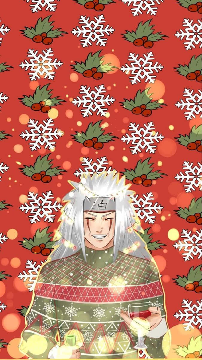 Christmas Anime Boys Jiraiya Background