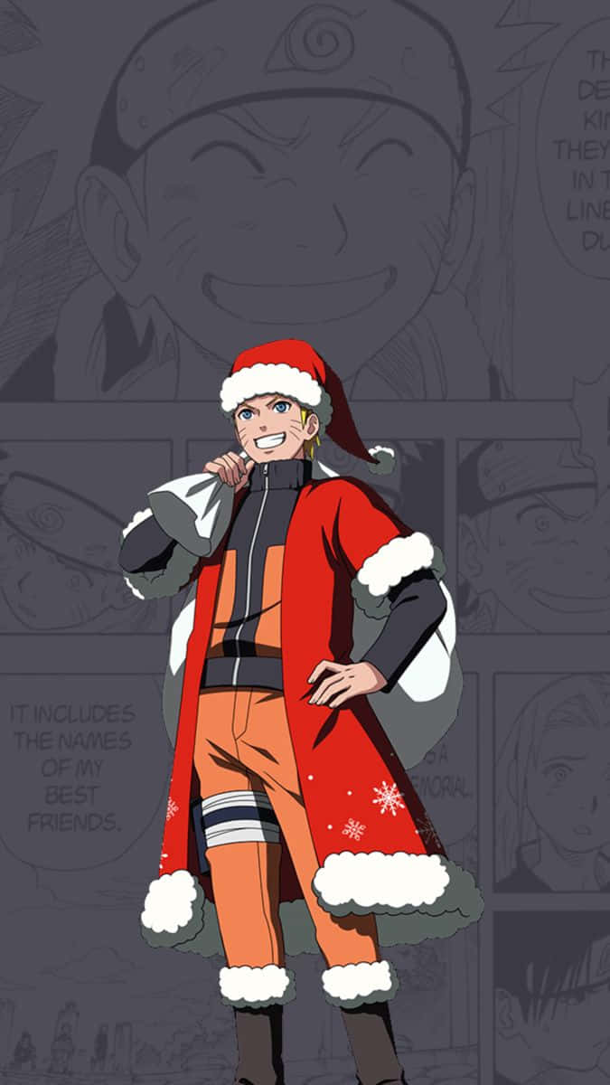 Christmas Anime Boys Naruto Background
