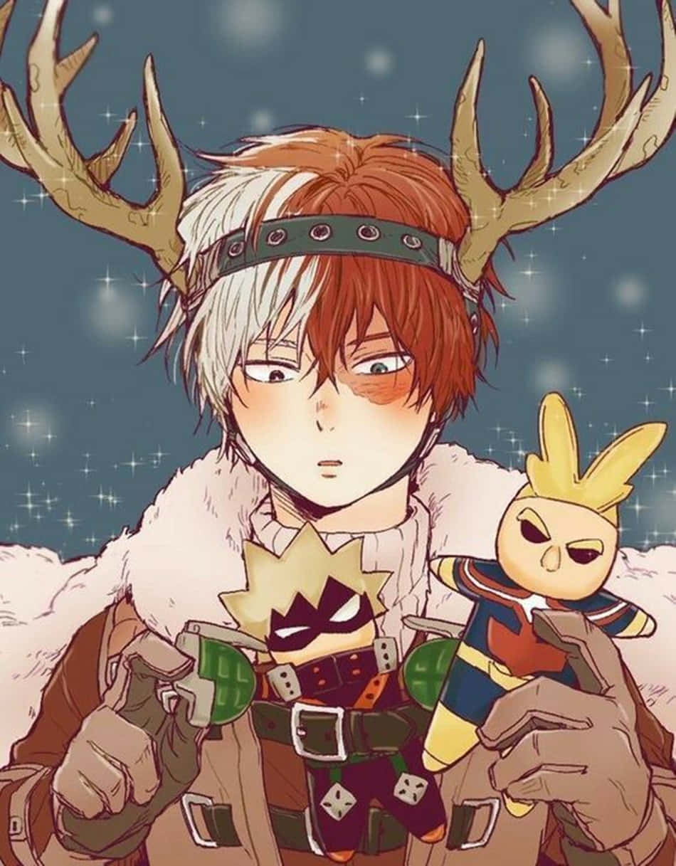 Christmas Anime Boys Shoto Background