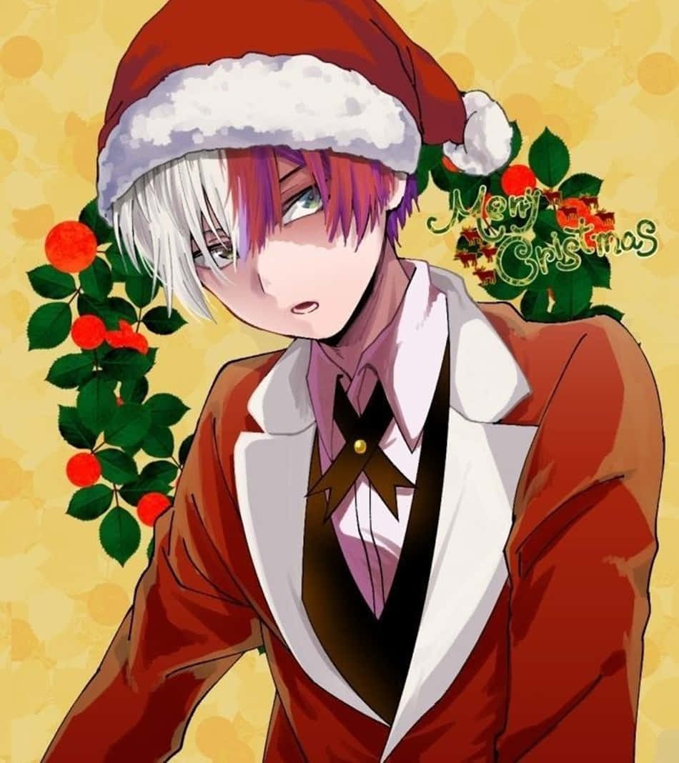Christmas Anime Boys Shoto Background