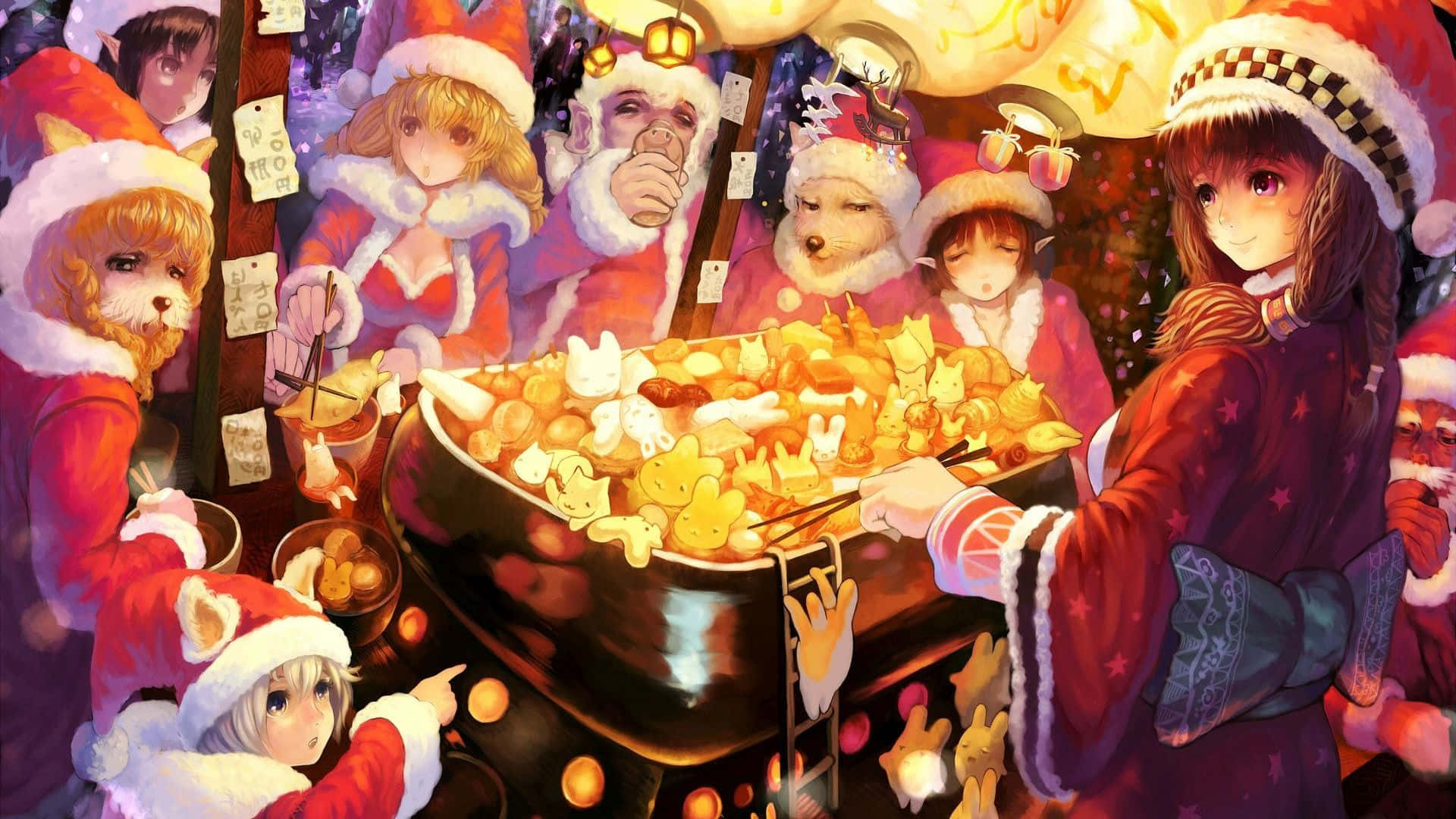 Christmas Anime Pfp Of Anime Characters Background