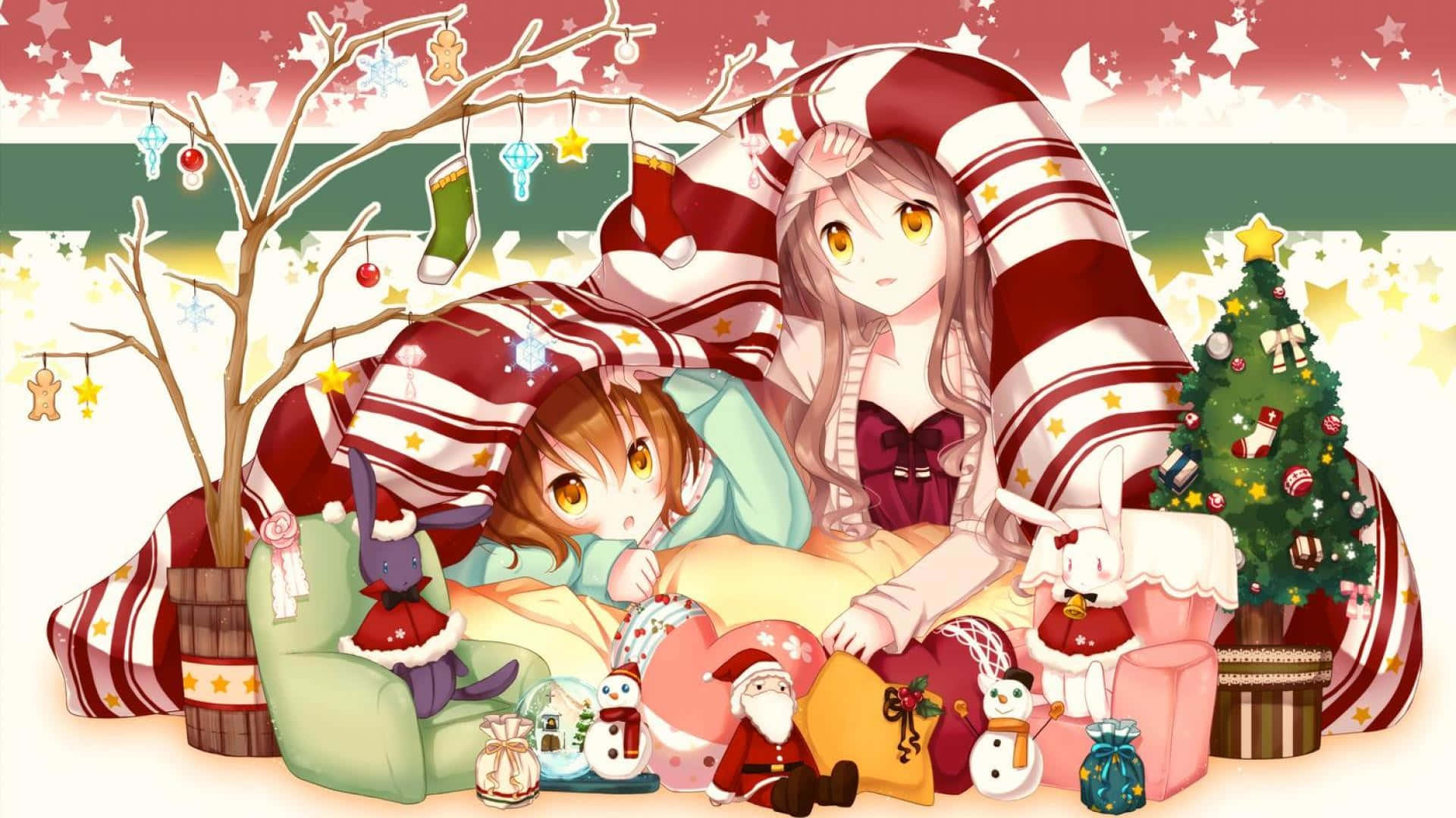 Christmas Anime Pfp Of Anime Kids Background