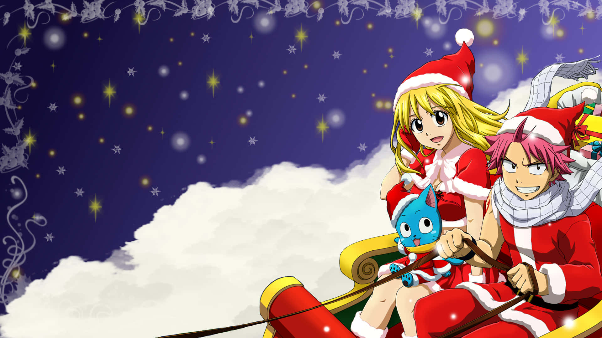 Christmas Anime Pfp Of Fairy Tail Background