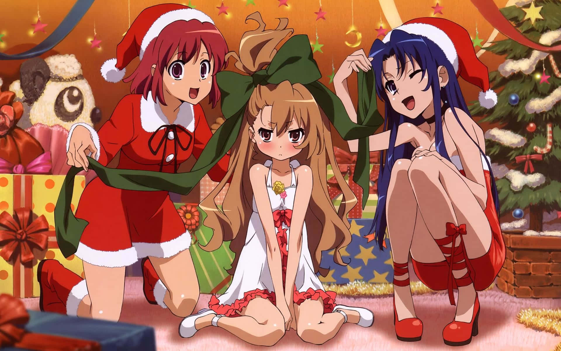 Christmas Anime Pfp Of Toradora Girl Cast