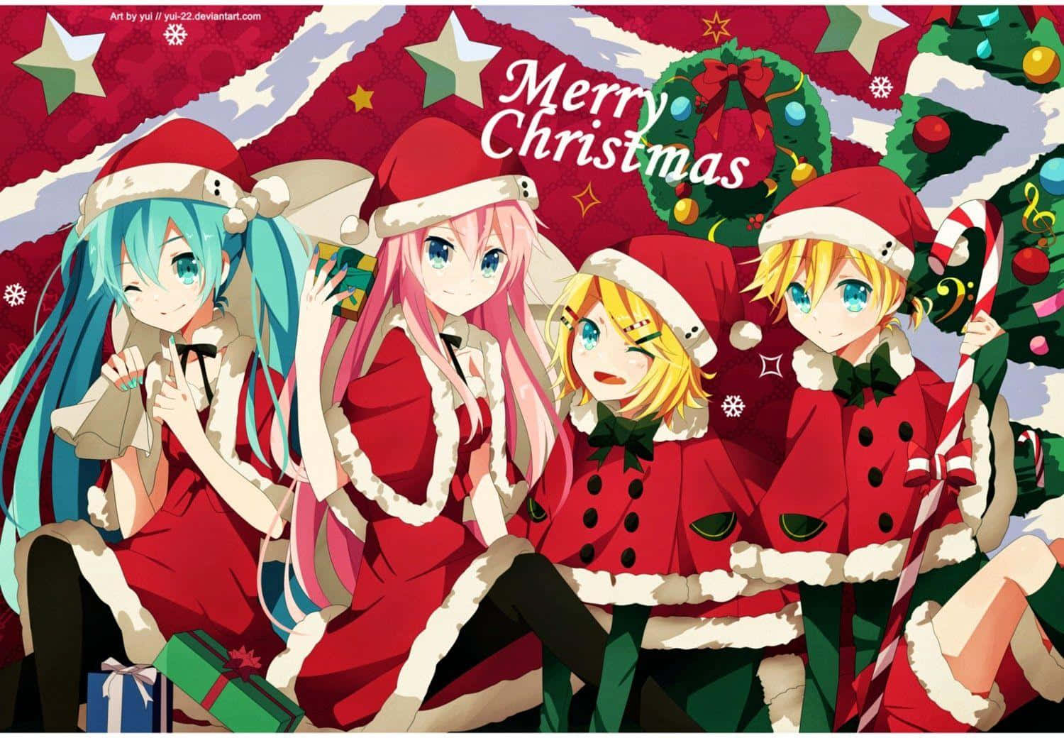 Christmas Anime Pfp Of Vocaloid Background