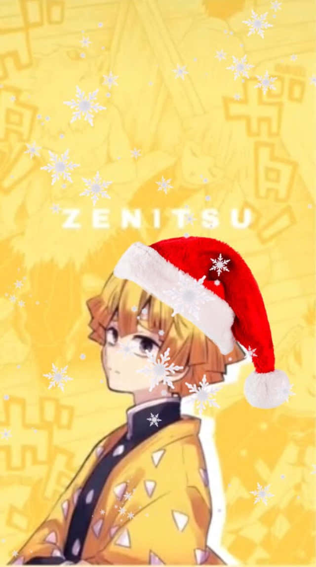 Christmas Anime Pfp Of Zenitsu Background