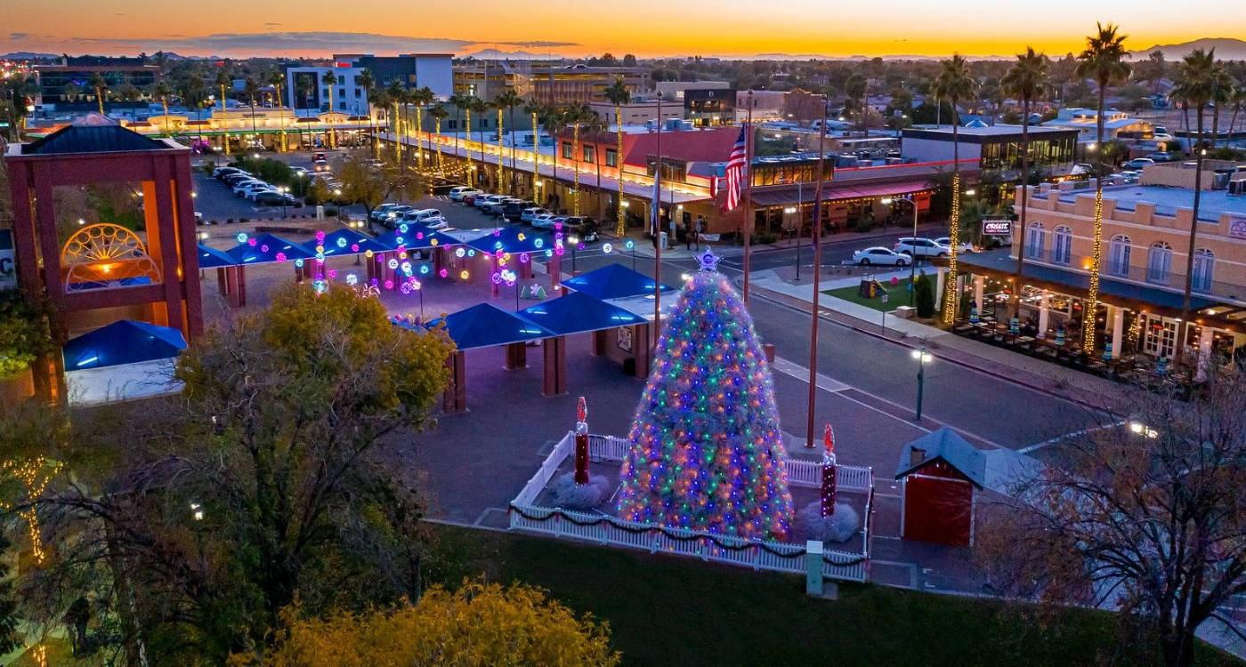 Christmas At Downtown Chandler Background