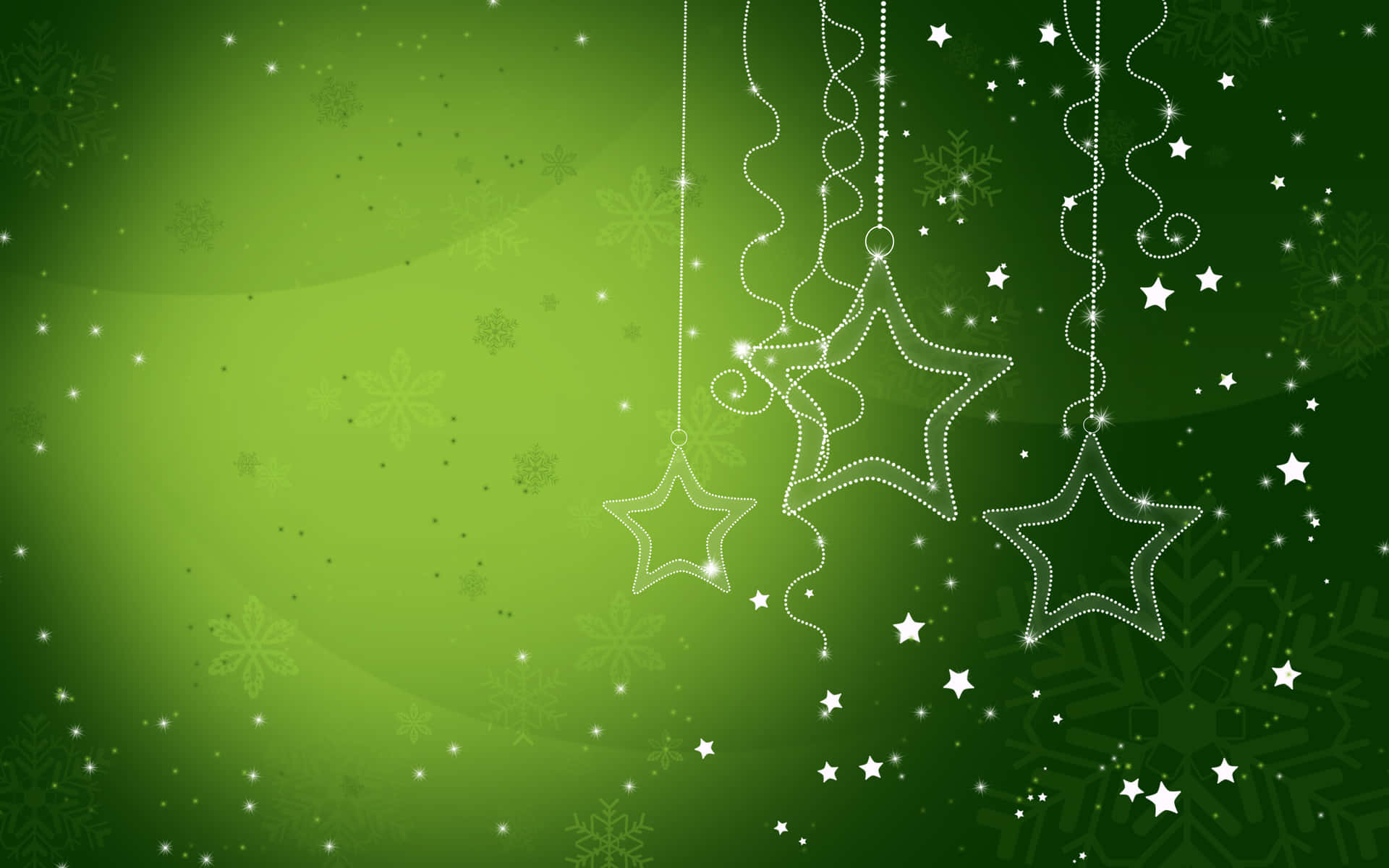 Christmas Background With Stars And Snowflakes