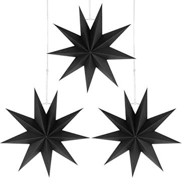 Christmas Black Star Decoration Background