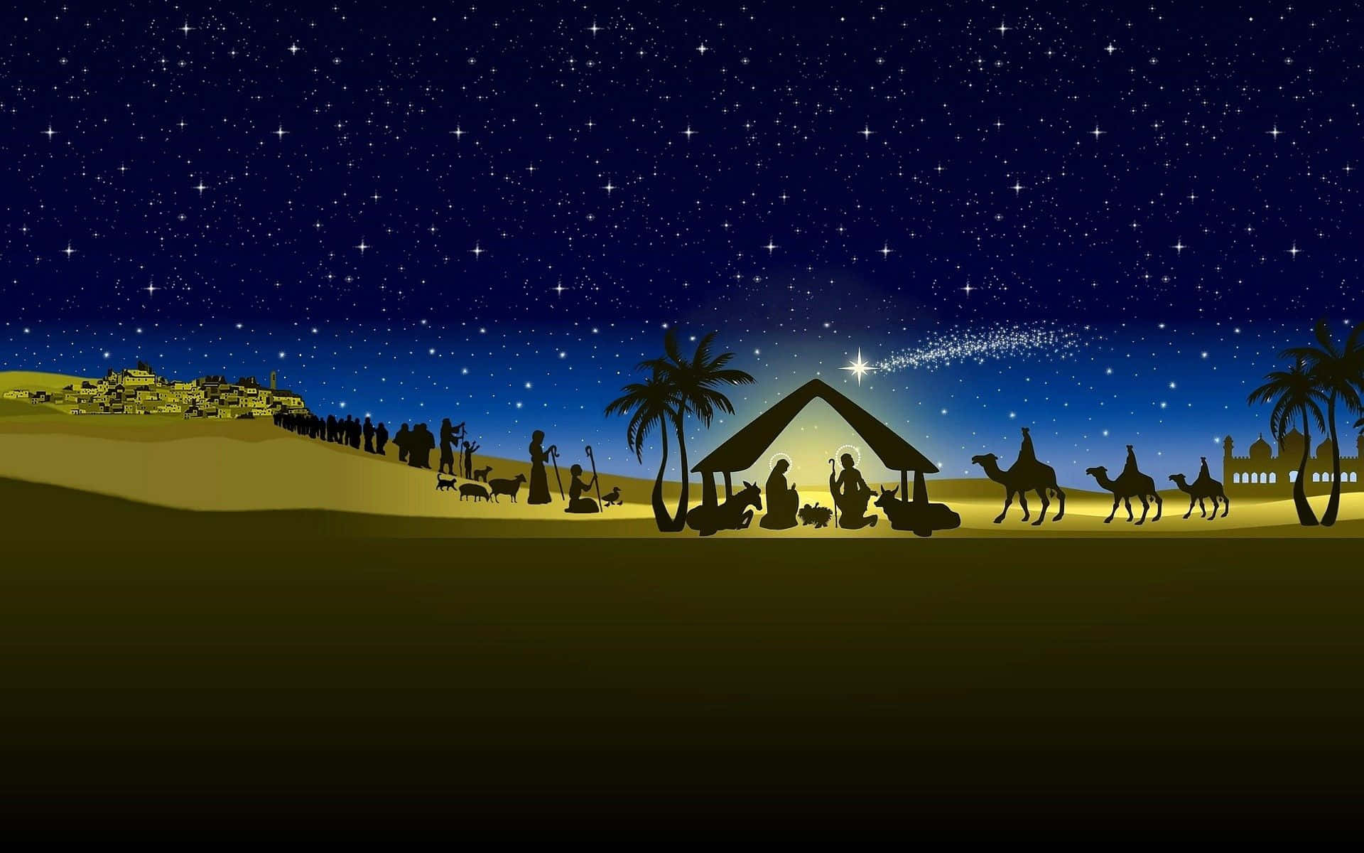 Christmas Blessing Background
