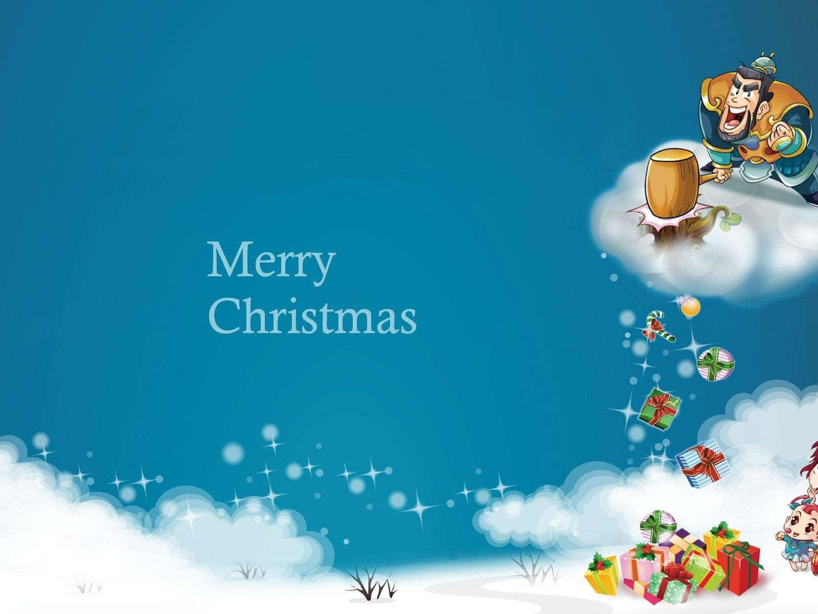 Christmas Cartoon Merry Christmas Greeting