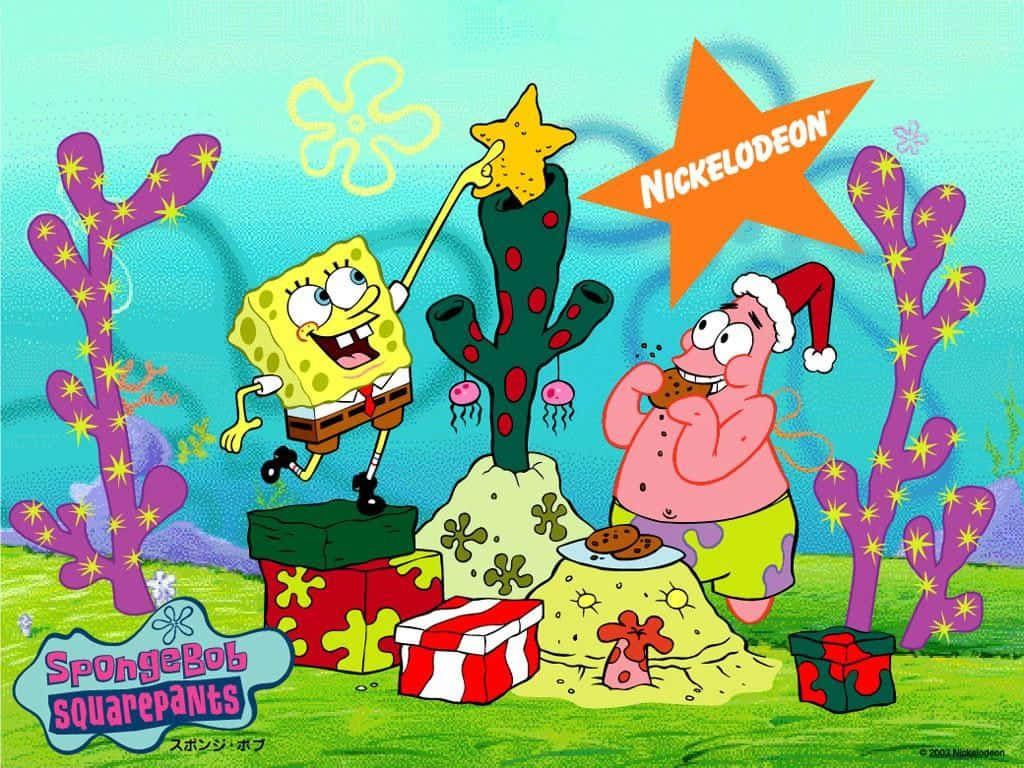 Christmas Cartoon Spongebob And Patrick