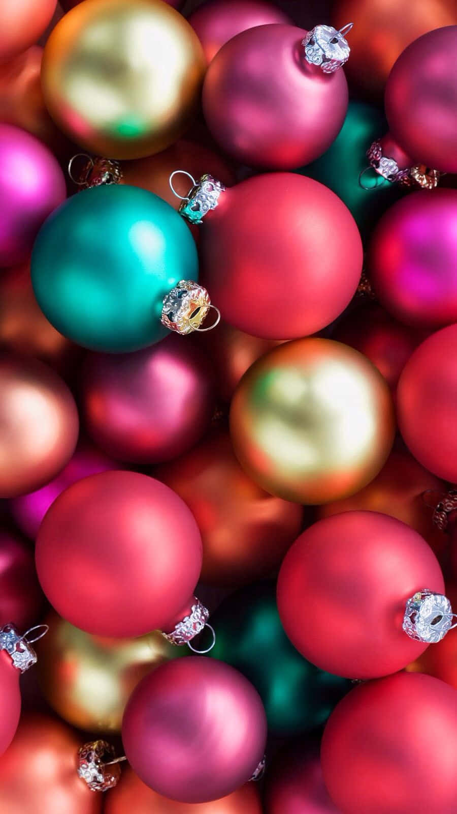 Christmas Cell Phone Balls Background