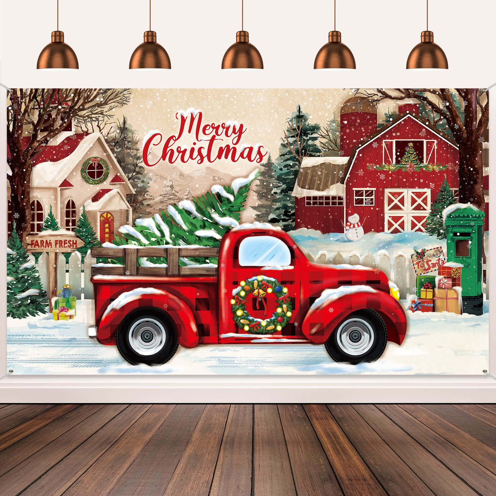 Christmas Cheer Arrives In Style! Background
