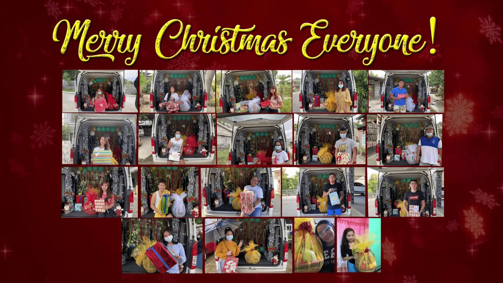Christmas Collage Of Surprises Background