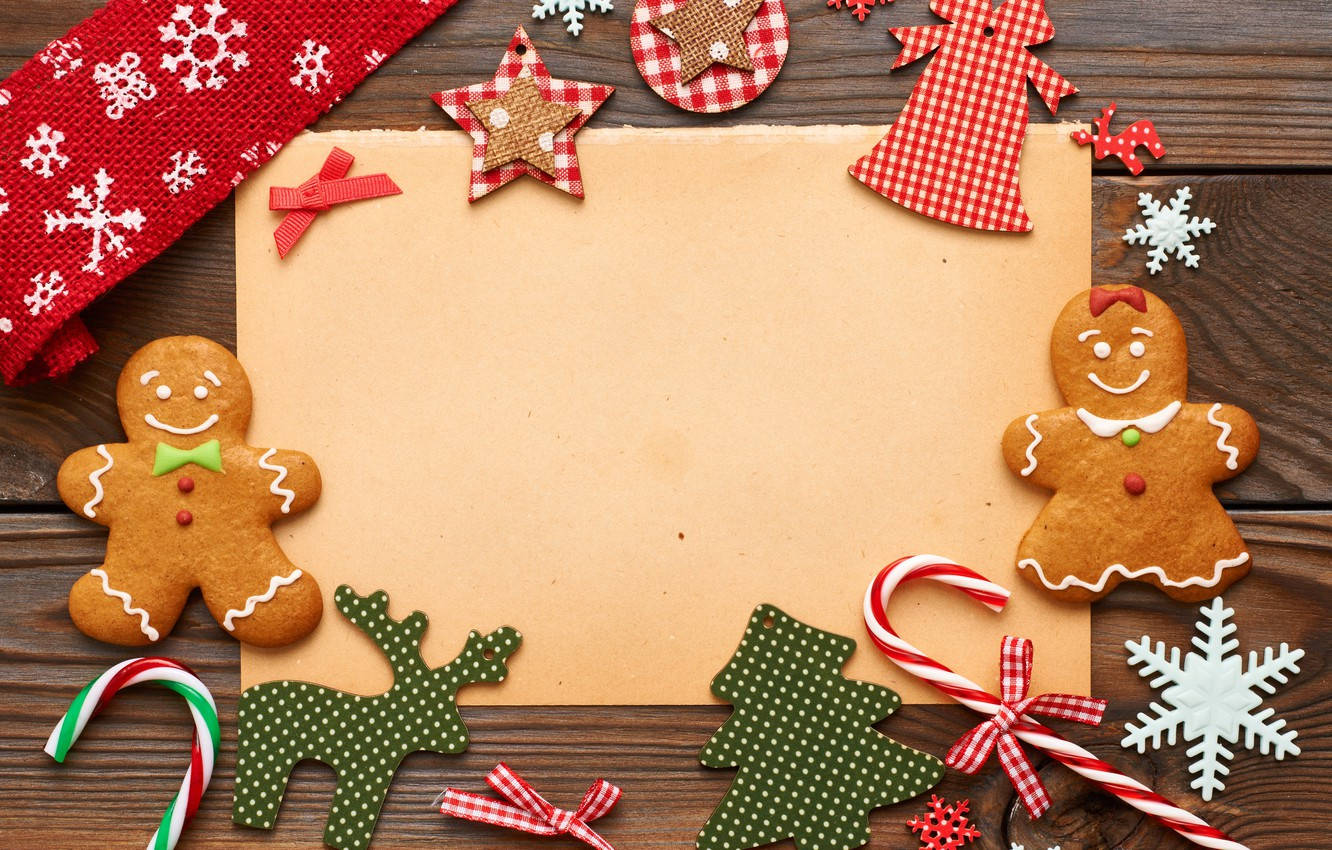 Christmas Cookies Board Background