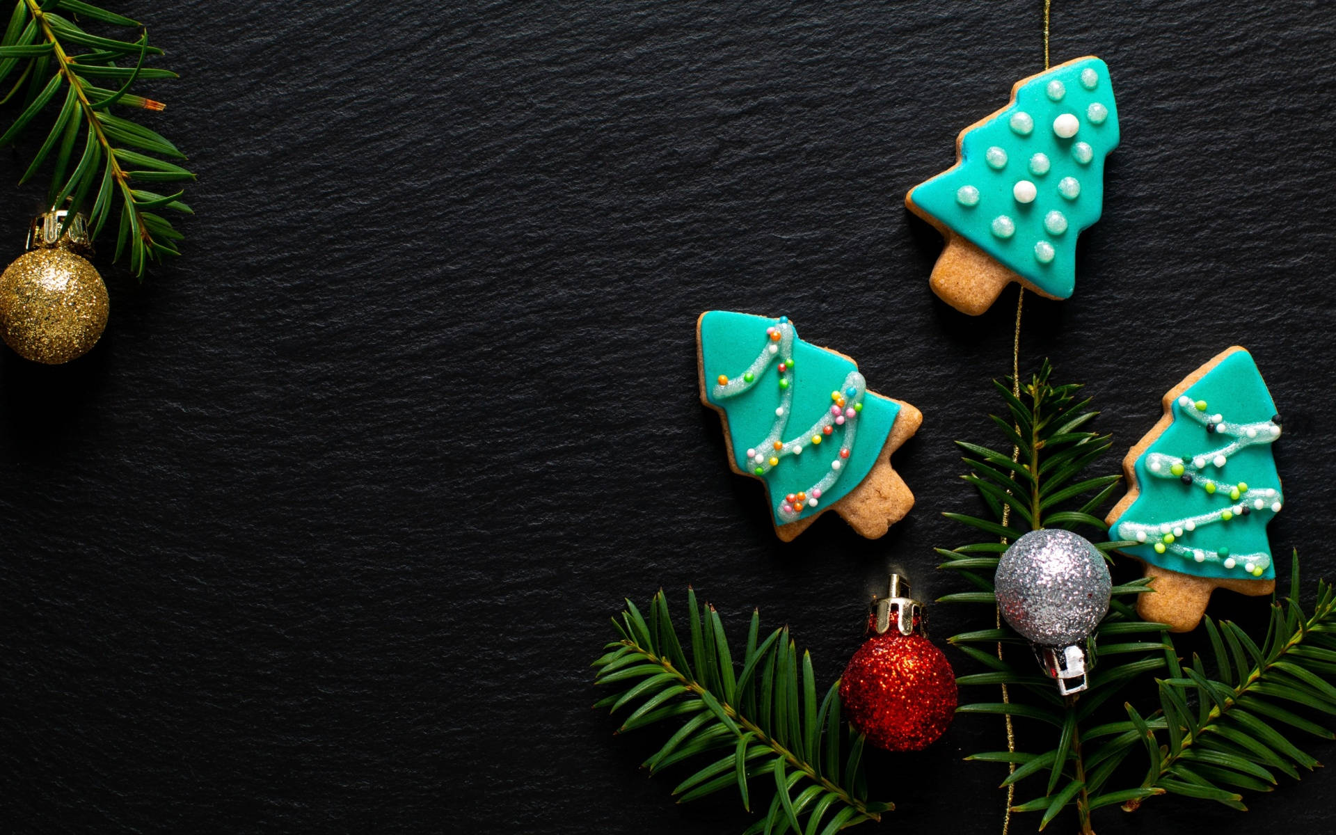 Christmas Cookies Widescreen Background