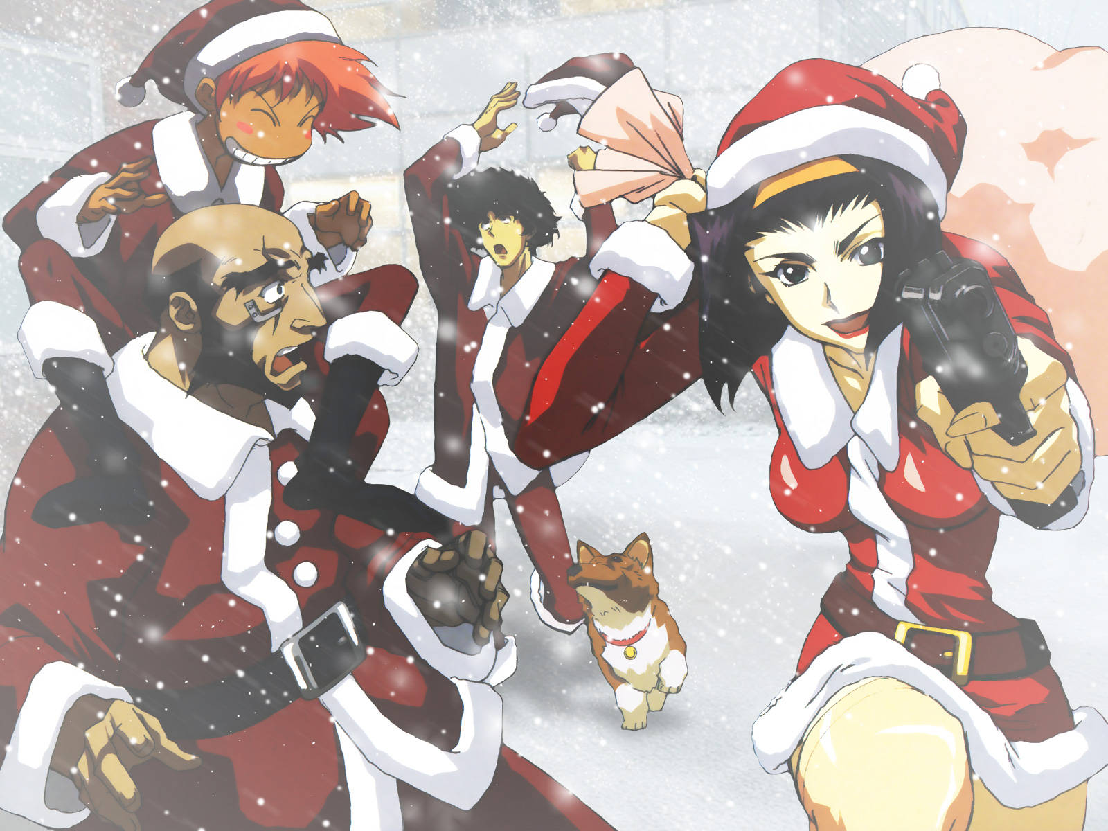 Christmas Cowboy Bebop Desktop