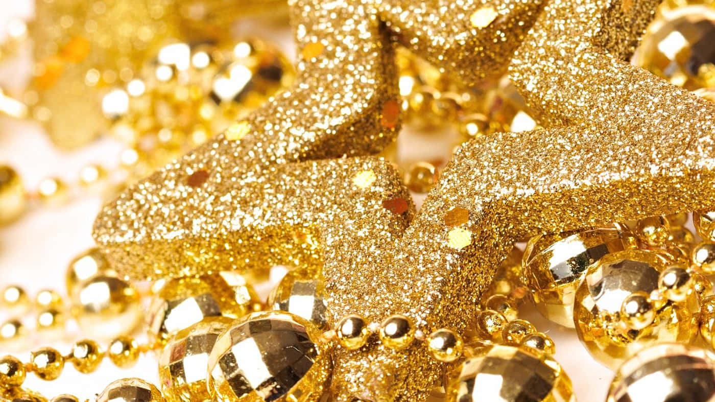 Christmas Decorations Gold Star Hd Wallpapers Background