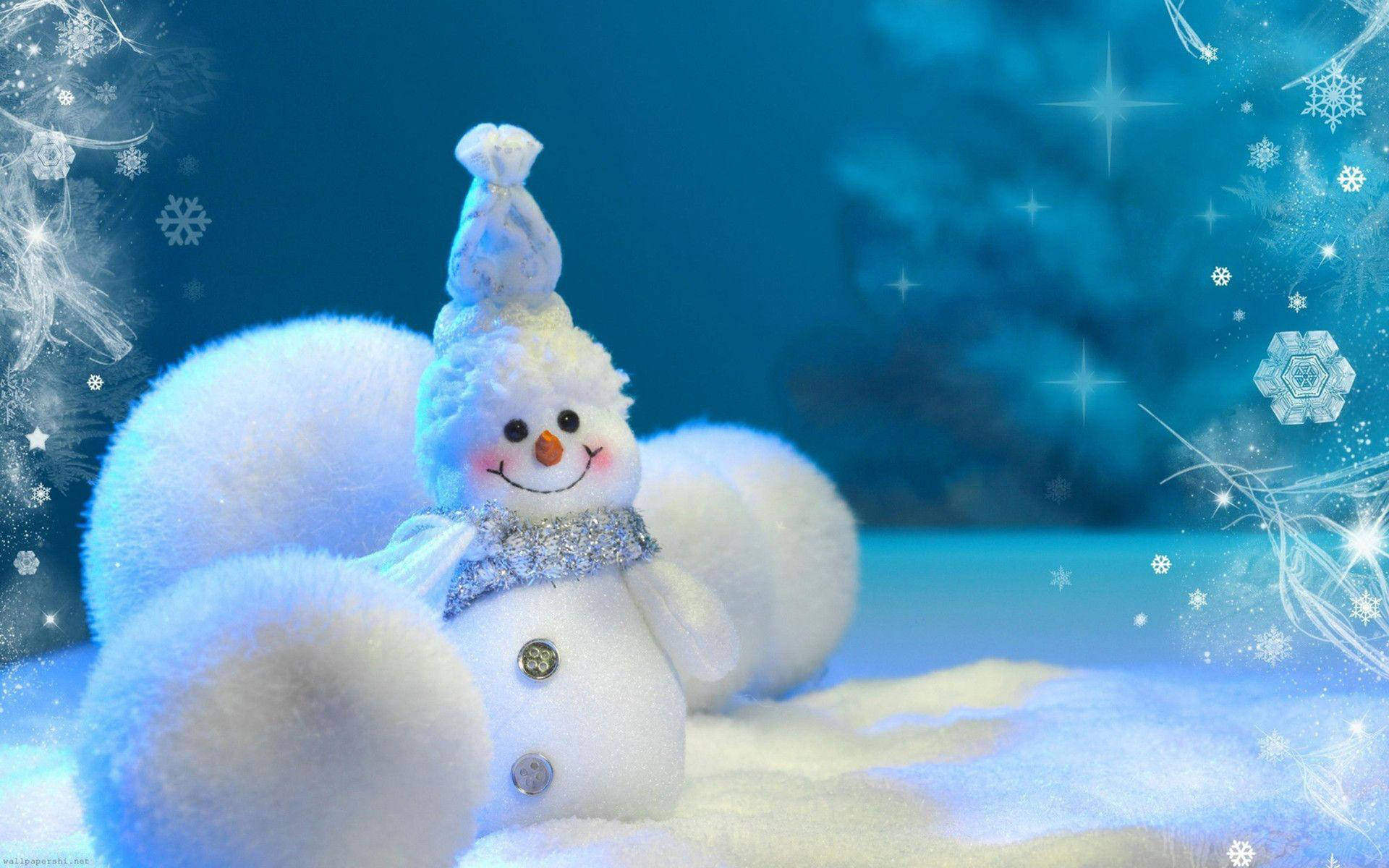 Christmas Desktop Snowman Background
