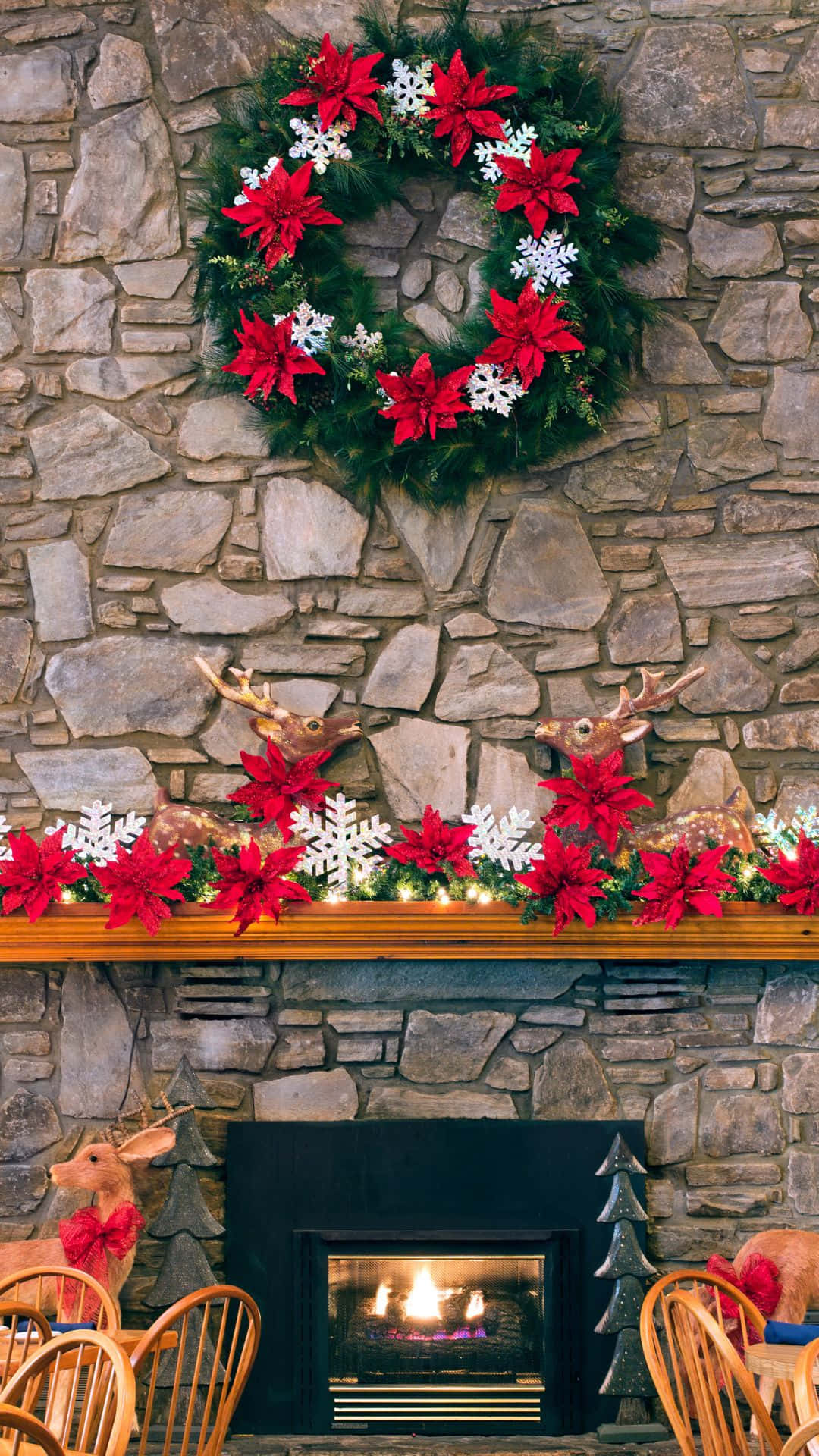 Christmas Fireplace Decoration.jpg Background