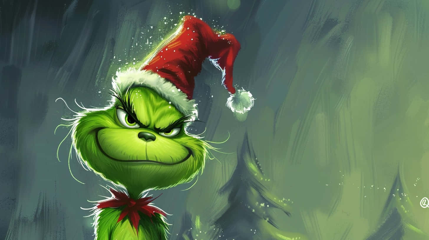 Christmas Grinch Artwork Background