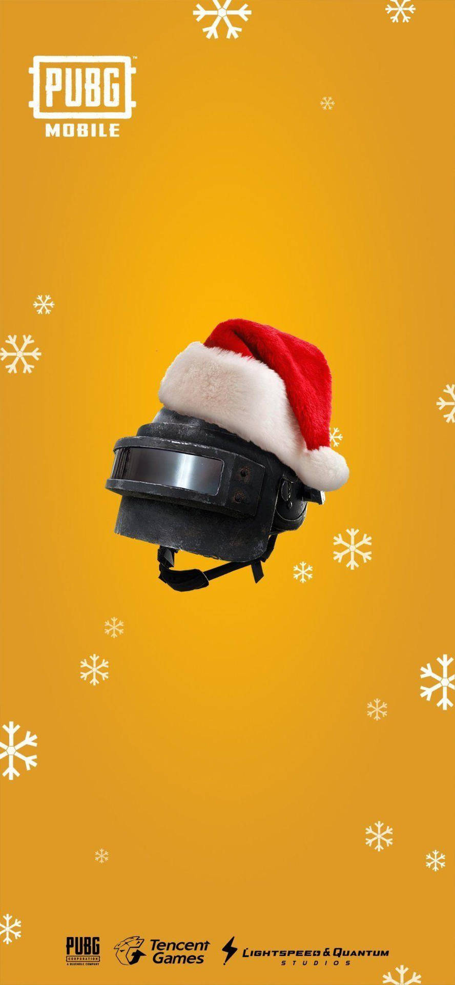 Christmas Helmet Pubg Logo Background