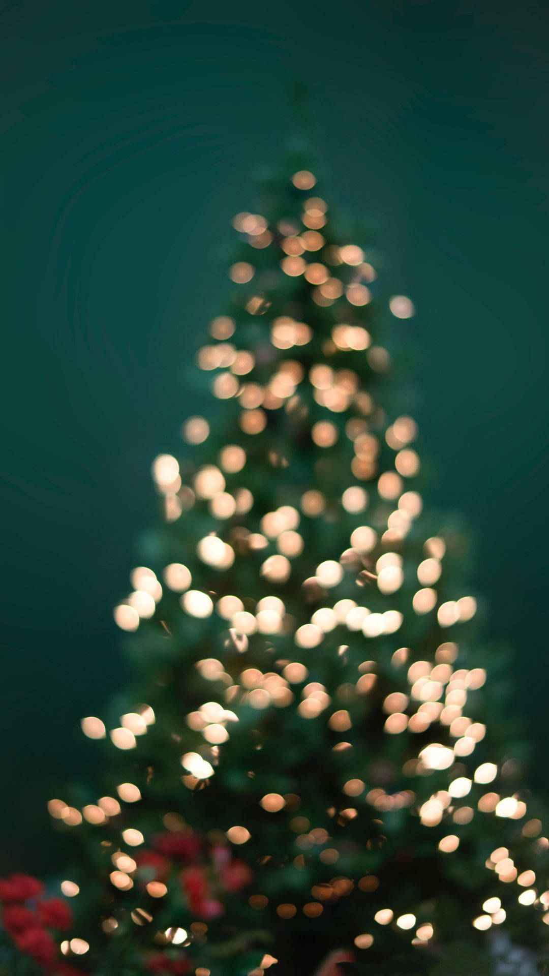 Christmas Lights Iphone Tree Blurred Background