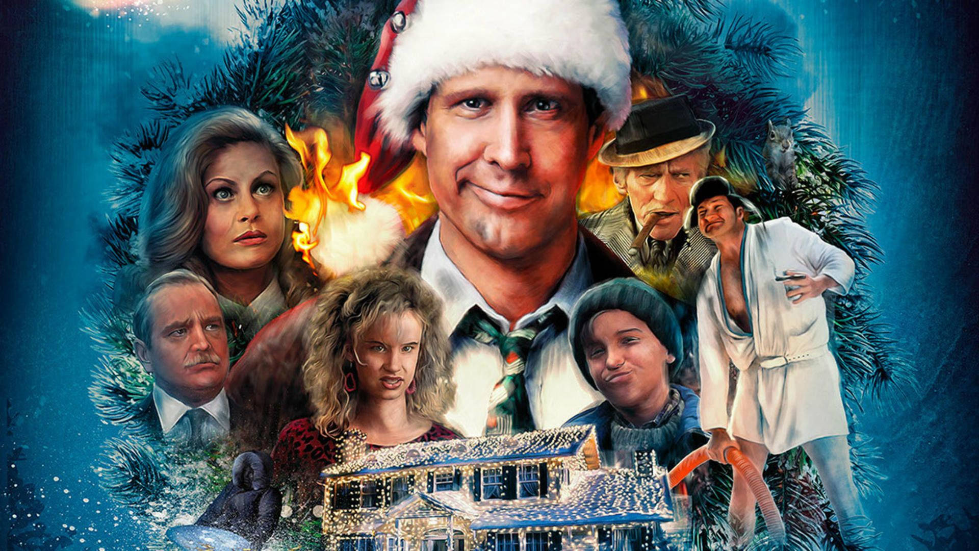 Christmas Movie National Lampoon's Christmas Vacation Cast Background