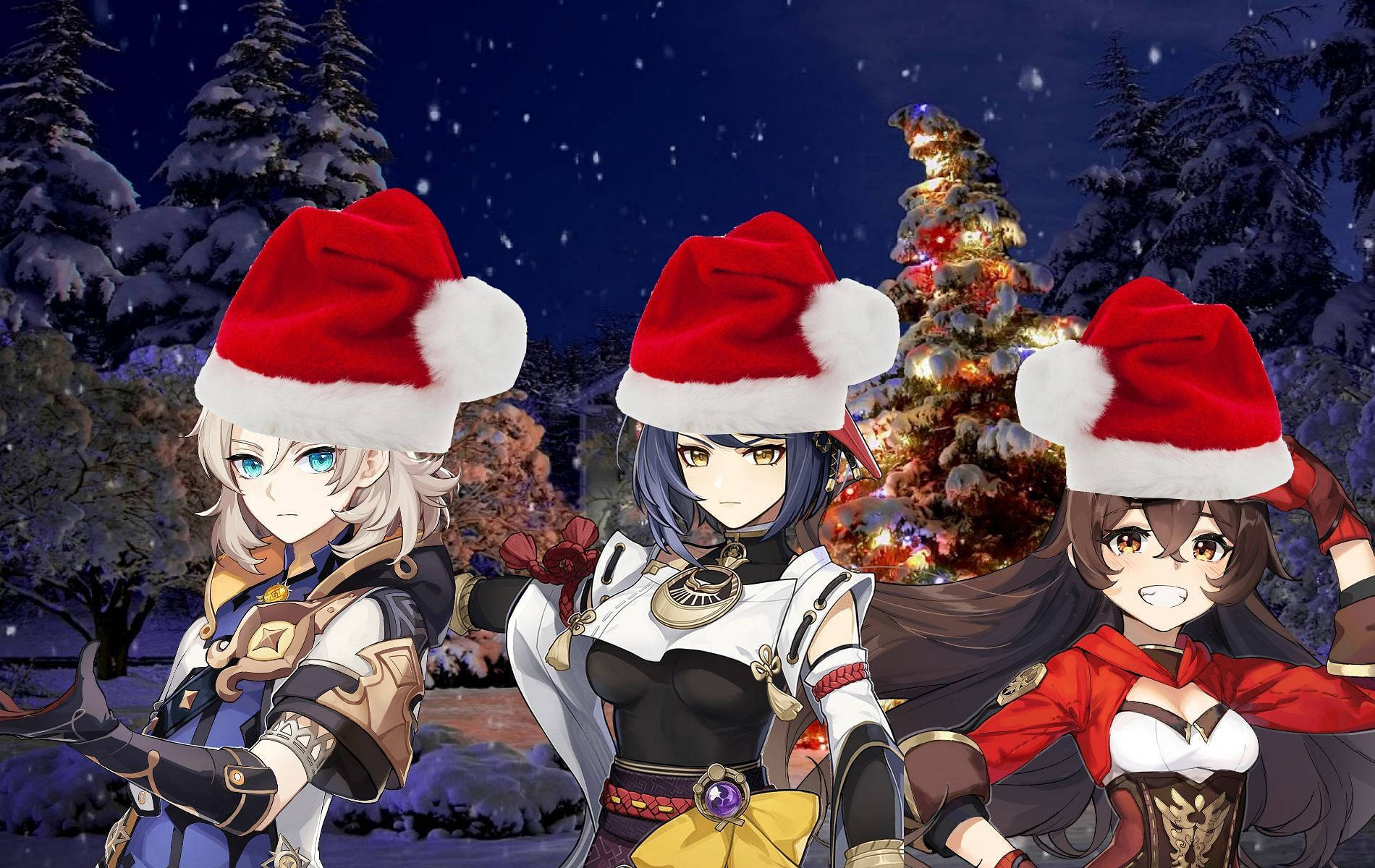 Christmas Pfp Anime Characters Background