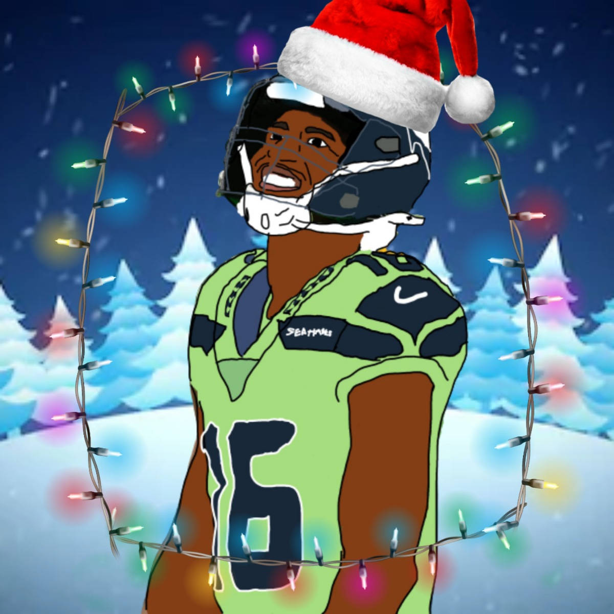 Christmas Pfp Rugby Player Background