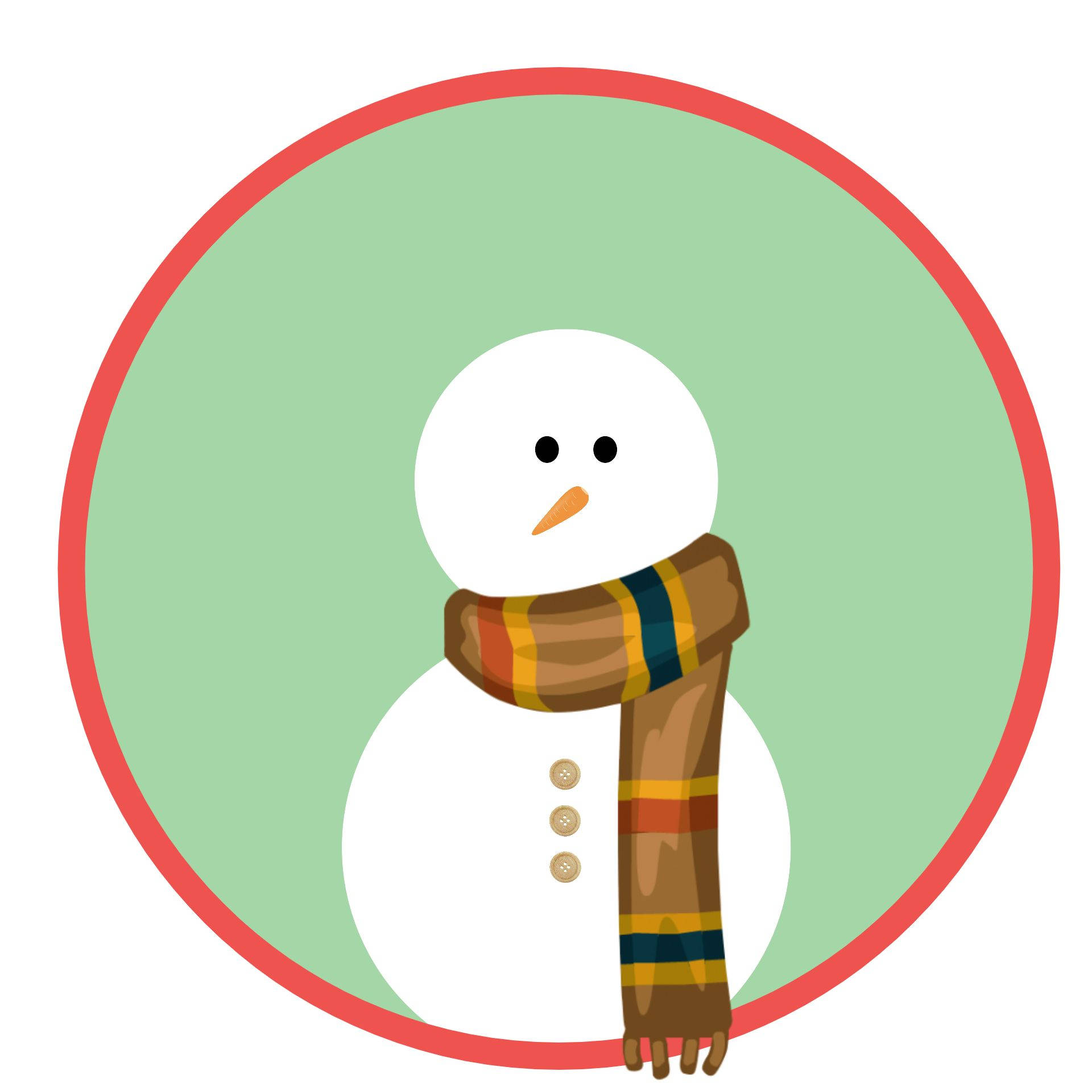 Christmas Pfp Snowman With Scaff