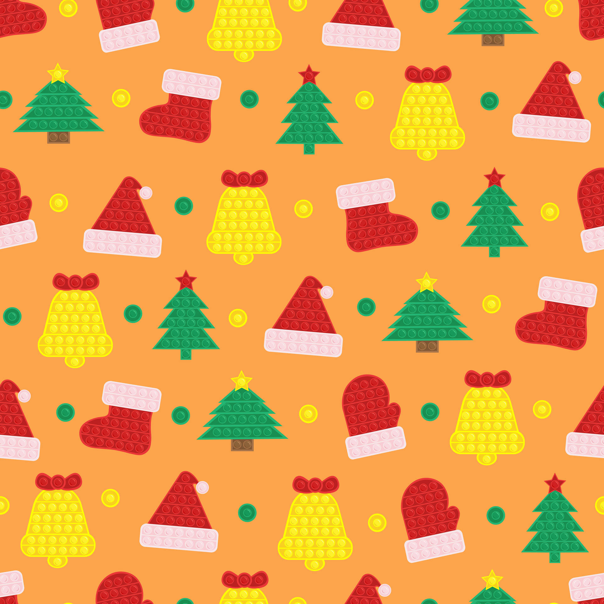 Christmas Pop Its Digital Art Background