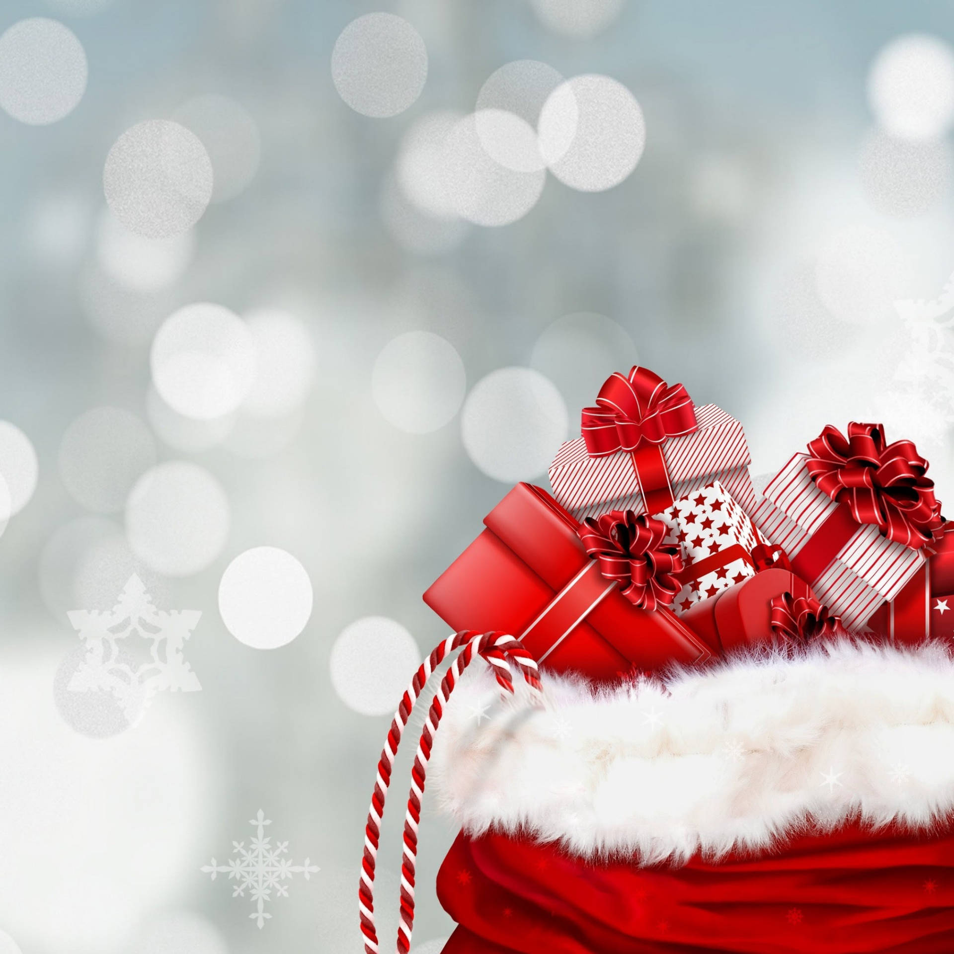 Christmas Presents Red Art Background