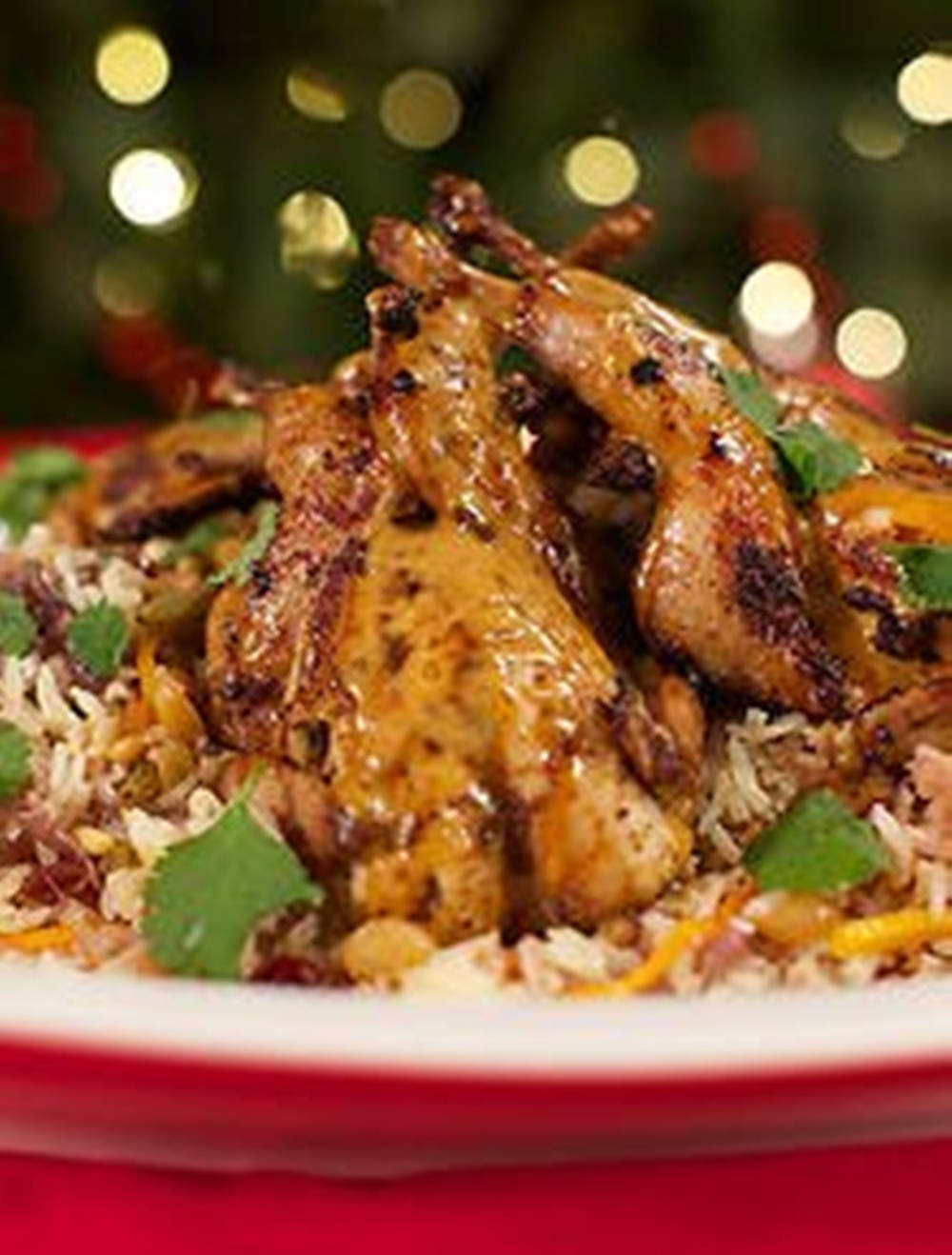 Christmas Quail With Rice