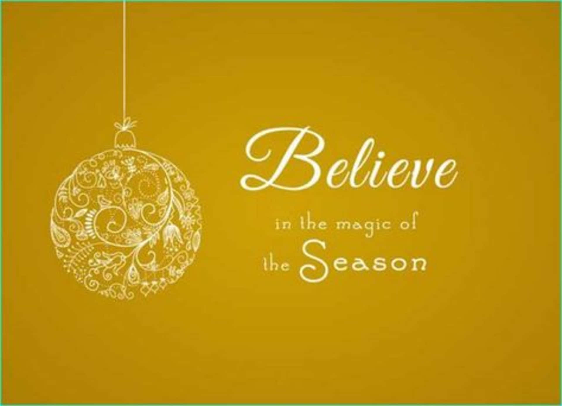 Christmas Quote Believe Background