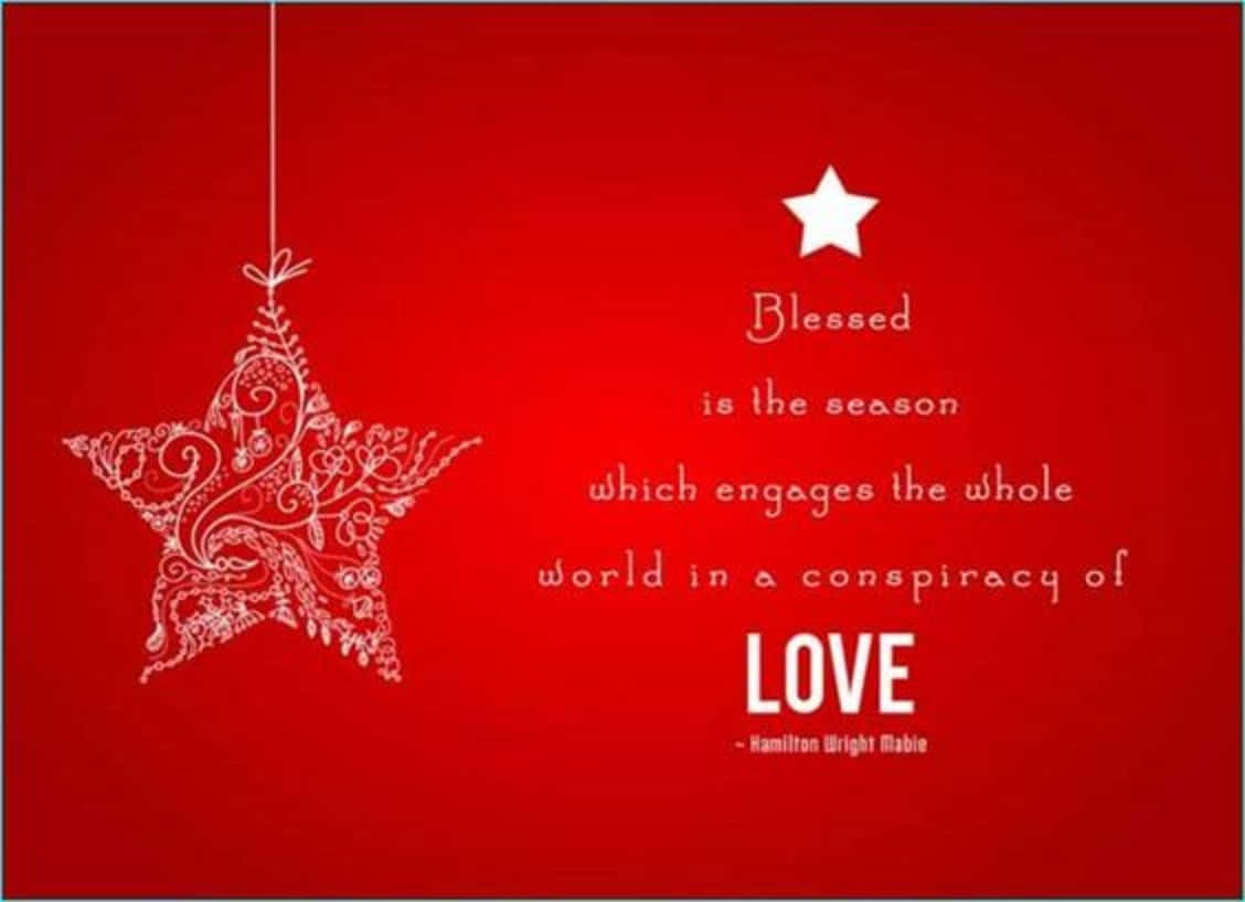 Christmas Quote Love Background