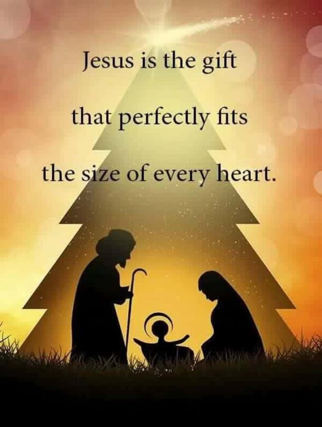 Christmas Quote Nativity Background