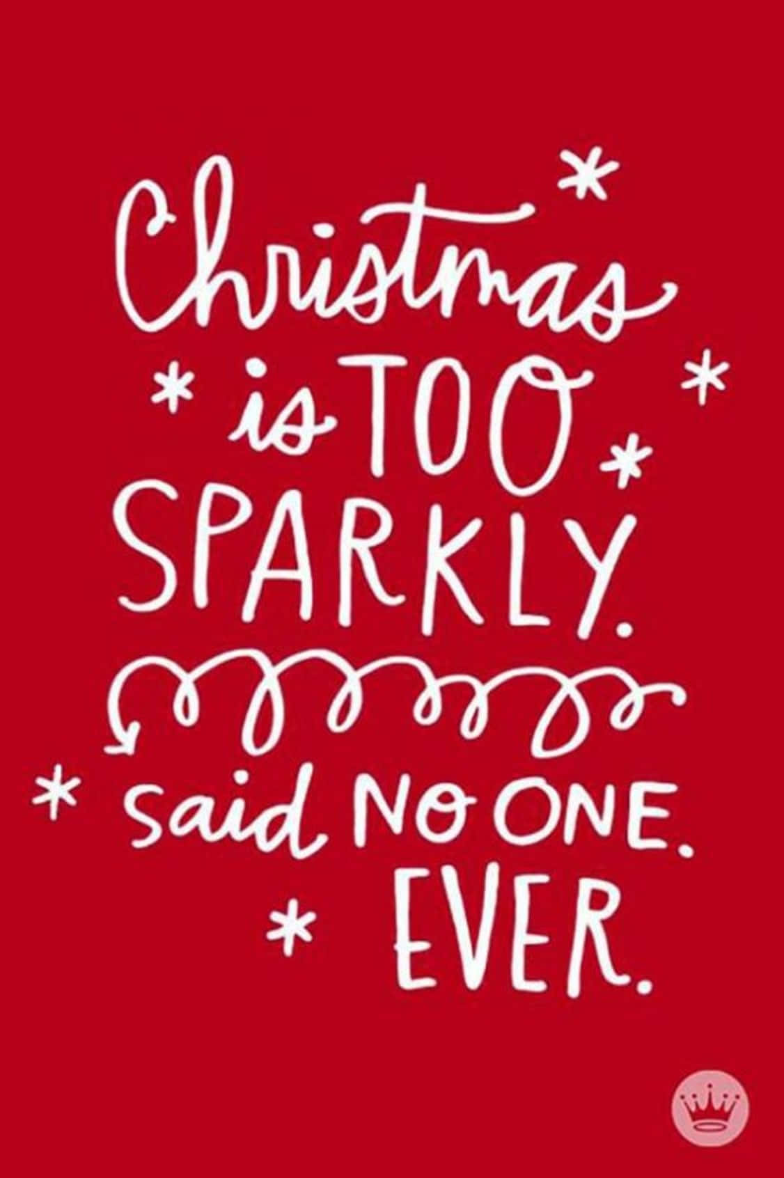 Christmas Quote Red Background